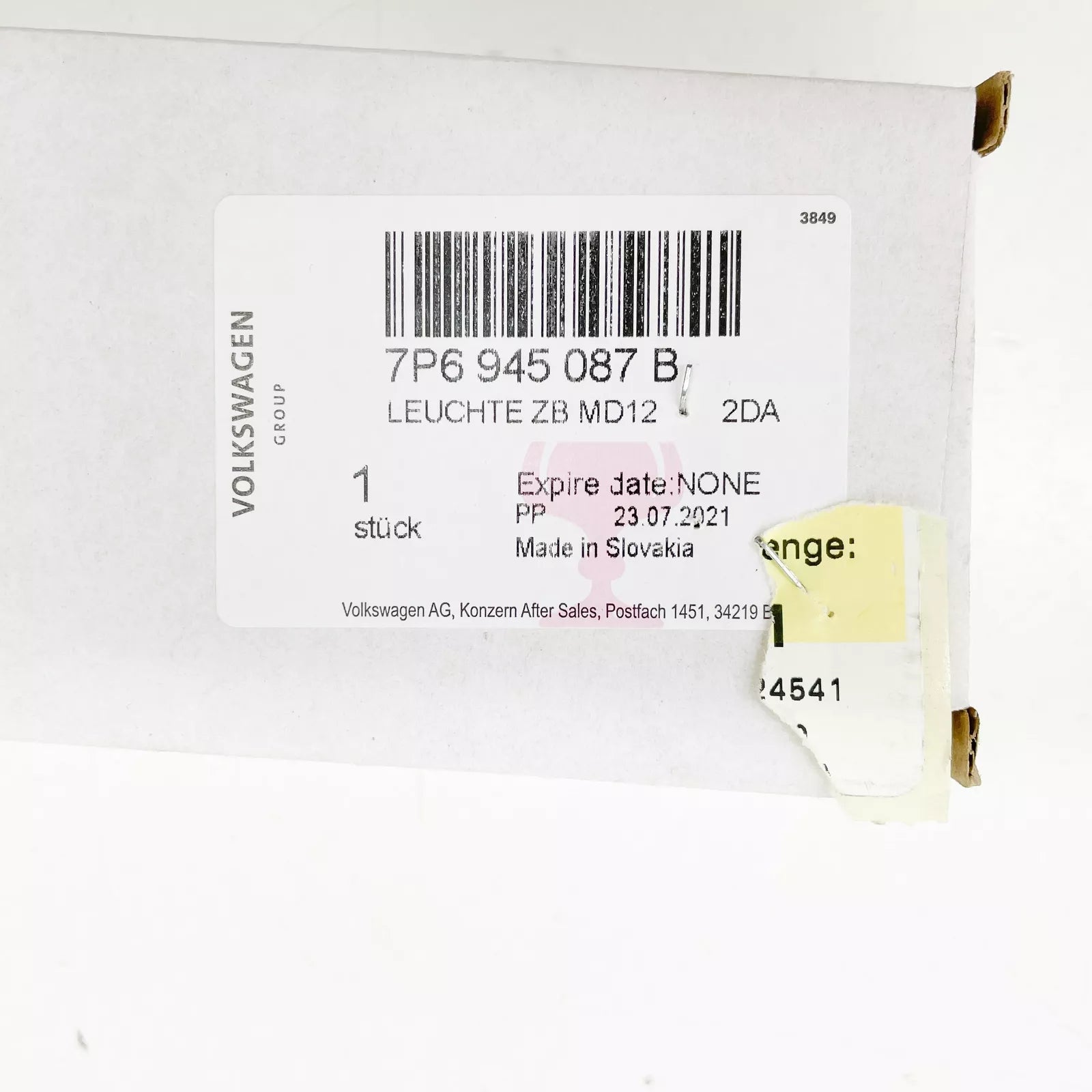 NEW VOLKSWAGEN AMAROK ADDITIONAL BRAKE STOP LIGHT 7P6945087B