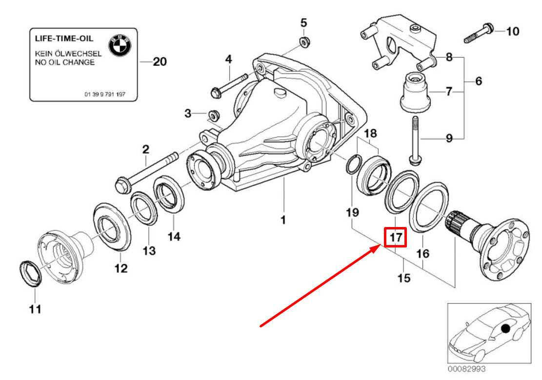 new bmw 3 e90 small dust shield 33137500877 7500877 original