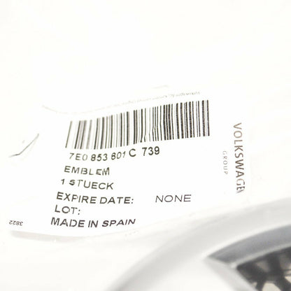 NEW VOLKSWAGEN TRANSPORTER T5 FRONT GRILLE BADGE 7E0853601C739 ORIGINAL