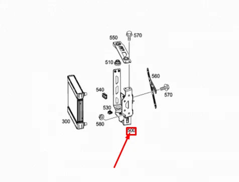NEW MERCEDES-BENZ G W463 AMG RADIATOR BOTTOM BRACKET A4635007131