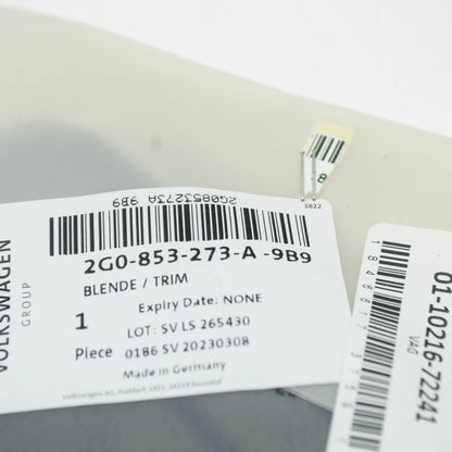 NEW VOLKSWAGEN POLO AW FRONT LEFT BRACKET TRIM 2G0853273A9B9 ORIGINAL
