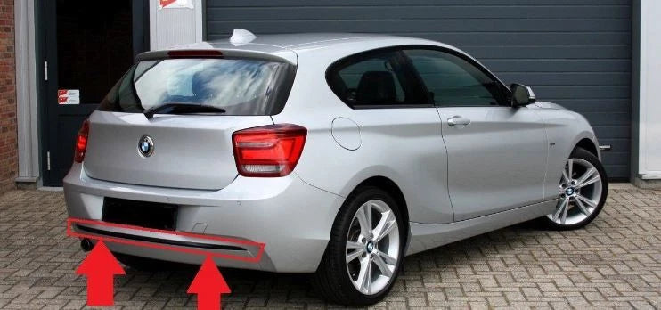 BMW F20 F21 SPORT LINE REAR BUMPER TRIM STRIP BLACK 7273796 NEW