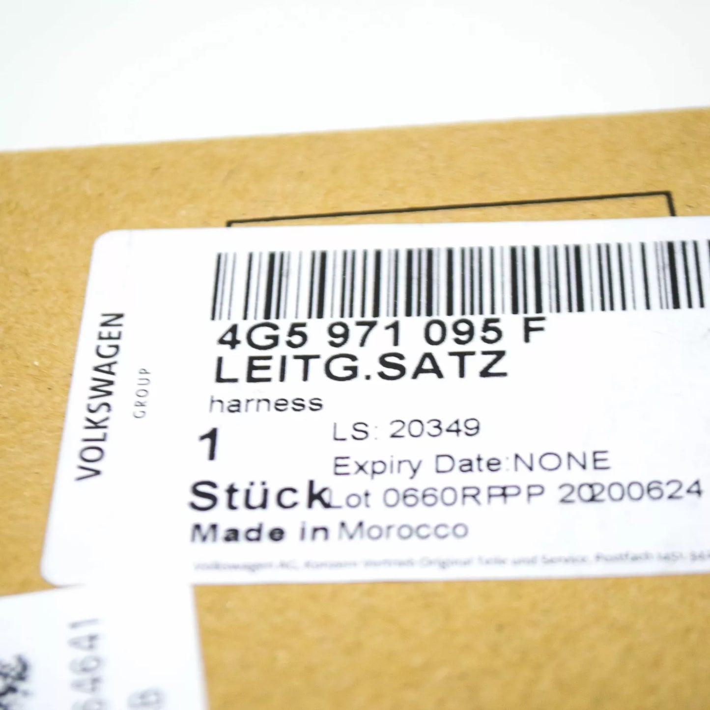 NEW AUDI A6 C7 FRONT BUMPER WIRING HARNESS LOOM 4G5971095F ORIGINAL