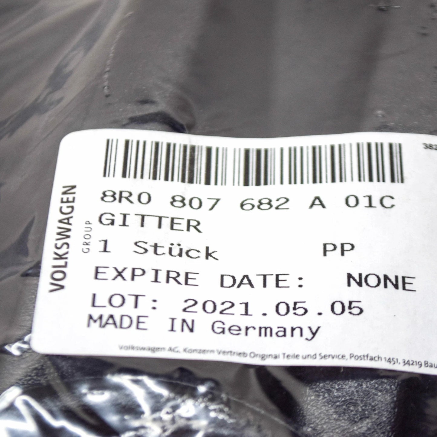 NEW AUDI Q5 8R FRONT RIGHT FOG LIGHT GRILLE 8R0807682A01C