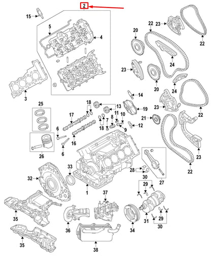 NEW AUDI A7 SPORTBACK 4G RIGHT CYLINDER HEAD GASKET 079103383DP ORIGINAL