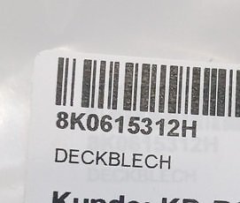 NEW AUDI A6 C7 FRONT RIGHT BRAKE DUST SHIELD 8K0615312H ORIGINAL