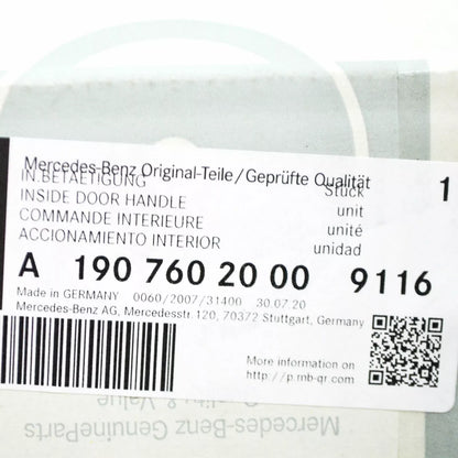 NEW MB AMG GT C190 FRONT RIGHT INNER DOOR OPENING HANDLE A19076020009116