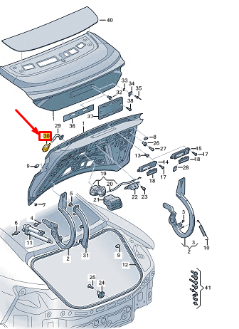 new audi e-tron gt water drain hose support 8s0827470b original