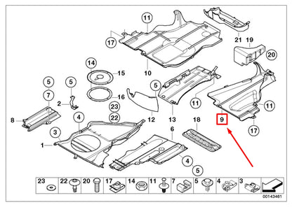 NEW BMW 3 CABRIO E46 LEFT TRIM PANEL 7892955 51717892955 ORIGINAL