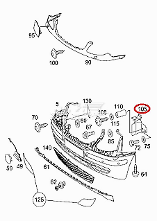 NEW MERCEDES BENZ VIANO W639 FRONT RIGHT BUMPER BRACKET A6398851914 ORIGINAL