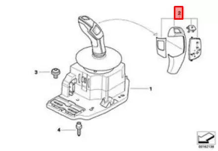 NEW BMW 5 E60 AUTOMATIC GEAR SELECTOR REPAIR KIT LHD 61319155449 ORIGINAL