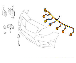 new mercedes benz cla x117 pdc wiring harness loom a1175403901 original