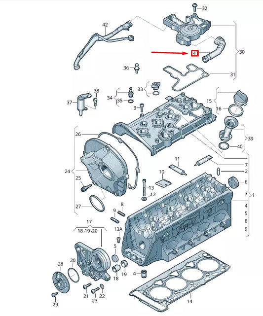 NEW VW TRANSPORTER VI T6 VENT HOSE 06H103223D