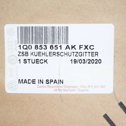 NEW VOLKSWAGEN EOS FRONT BUMPER RADIATOR GRILLE 1Q0853651AKFXC ORIGINAL