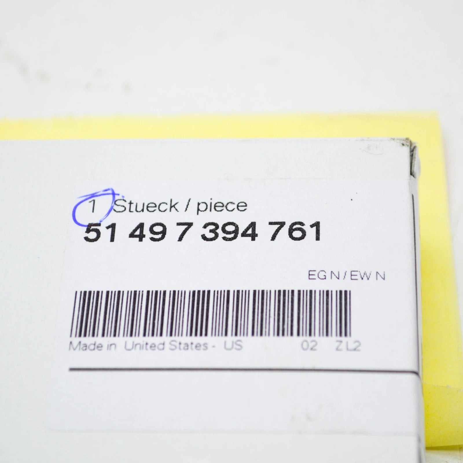 NEW BMW X6 F16 TRUNK LID TRIM PANEL COVER 51497394761 ORIGINAL