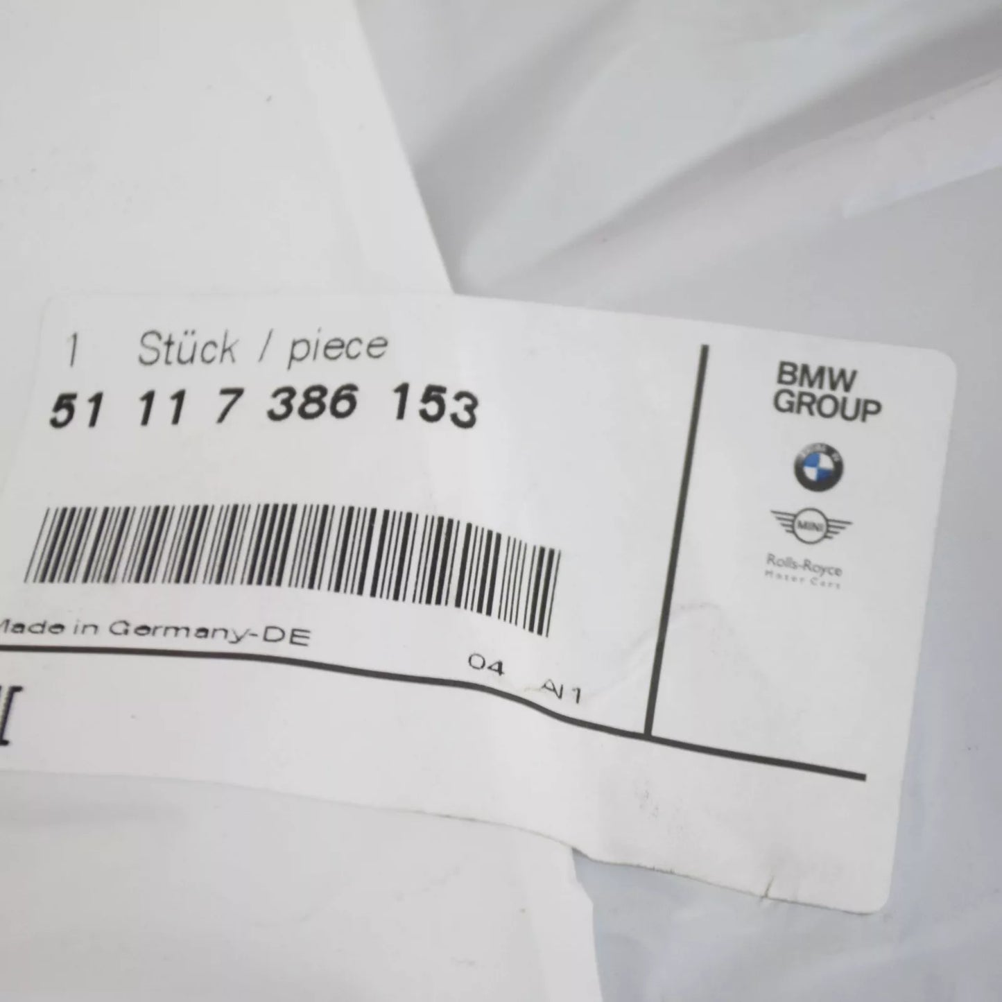 NEW BMW 3 F31 FRONT BUMPER LOWER GRILLE 51117386153 7386153 2016 ORIGINAL