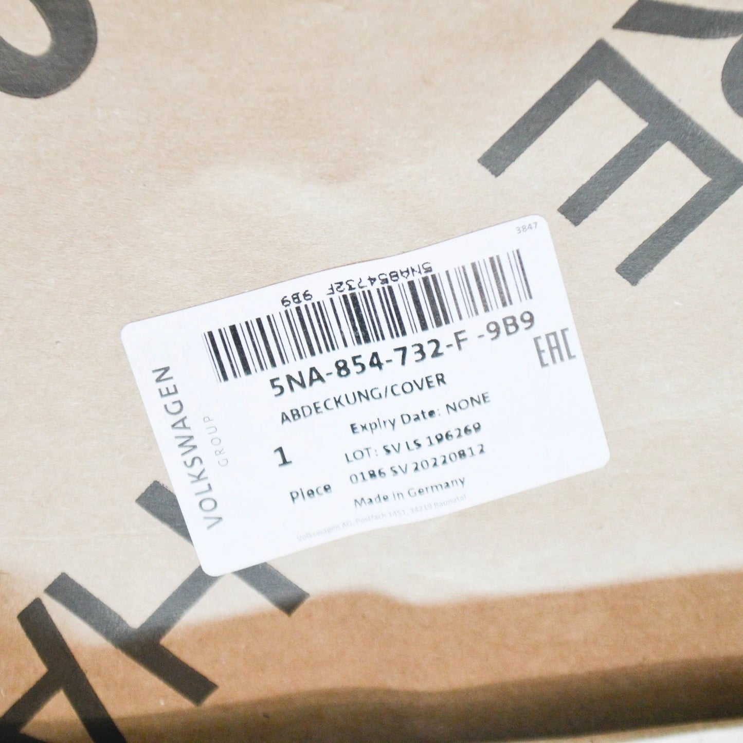 NEW VW TIGUAN AD FRONT RIGHT WHEEL ARCH TRIM 5NA854732F9B9