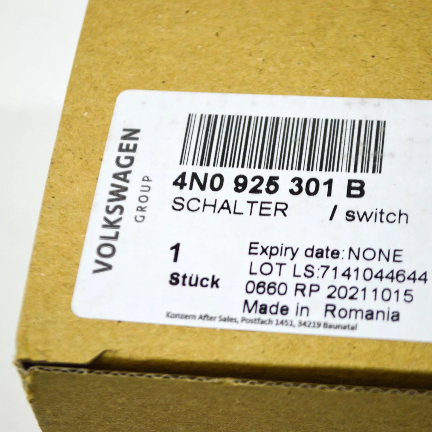 NEW AUDI A8 4N WARNING INDICATOR MULTI SWITCH 4N0925301B ORIGINAL