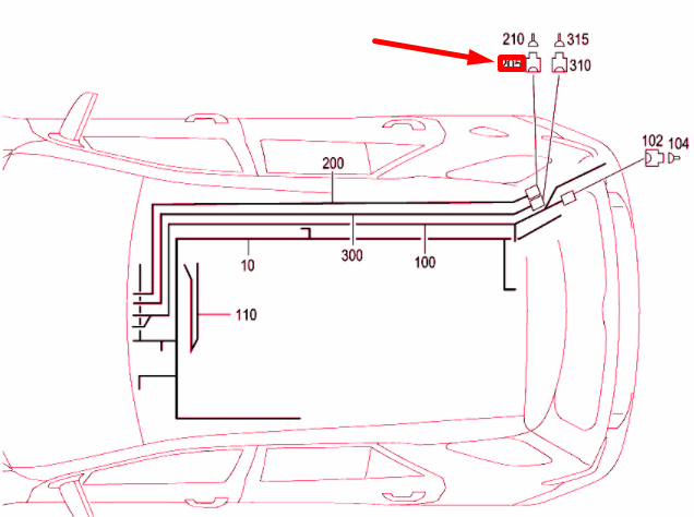new mercedes-benz ml w164 interior roof connector plug a0435457828 original