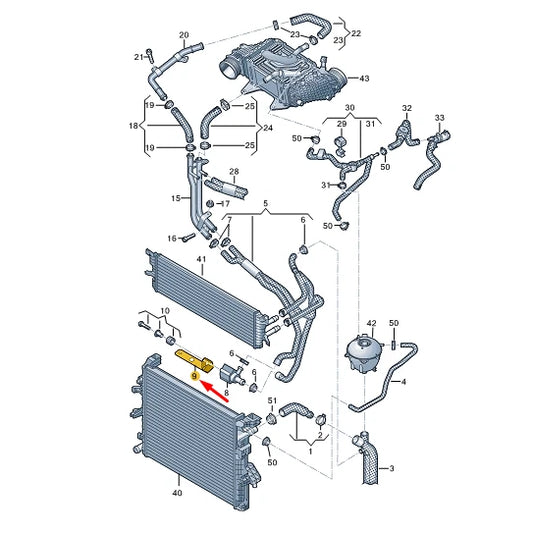 NEW VW TRANSPORTER T6 ADDITIONAL COOLANT PUMP UPPER BRACKET 7E0121079R