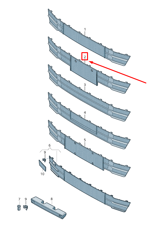 new audi a8 4n front license plate bracket 4n0807285a rn4 4n0807285arn4 original