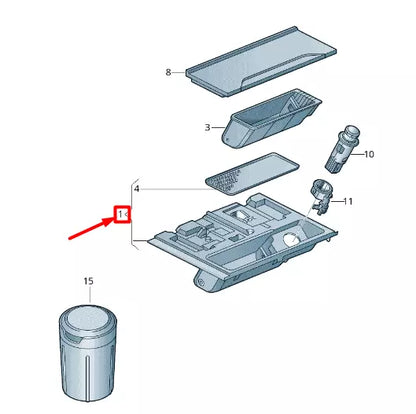 NEW VW ARTEON 3H7 FRONT ASHTRAY STORAGE COMPARTMENT RHD 3G2857962A82V