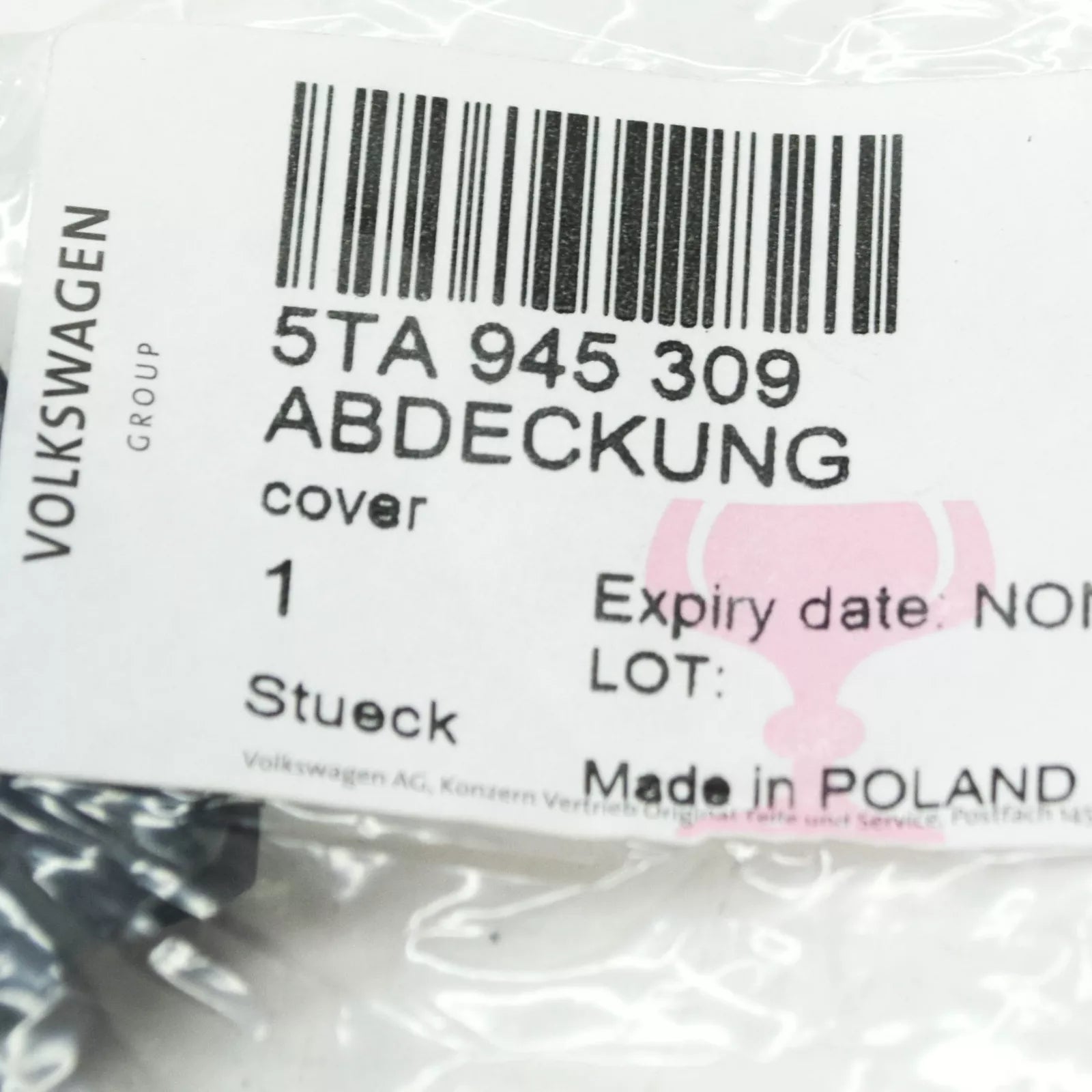 NEW VOLKSWAGEN TOURAN 5T REAR LEFT INNER TAILLIGHT TRIM 5TA945309 ORIGINAL