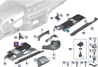 new bmw x6 f16 m f86 front lower panel trim lower lhd 51459252418 original