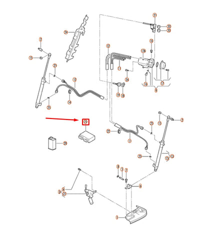 NEW VW BEETLE CONVERTIBLE 1Y TOP ROOF OPERATION CONTROL UNIT 1Y0959255D ORIGINAL