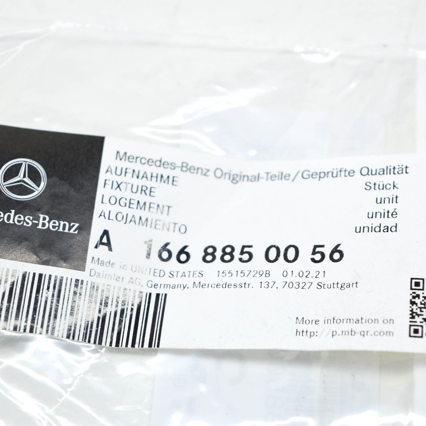 NEW MERCEDES-BENZ GLE W166 LEFT HEADLIGHT MOUNTING FIXTURE A1668850056 ORIGINAL