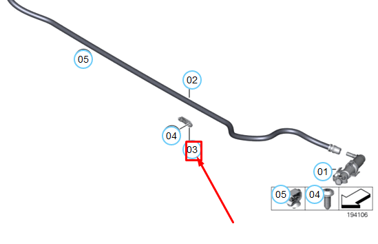 new bmw 5 f10 headlight cleaning system high pressure nozzle 61677221603