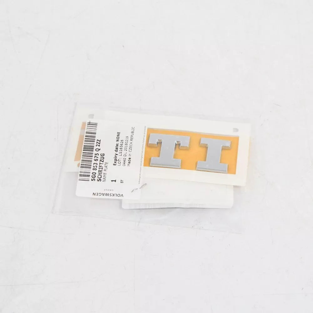 NEW VOLKSWAGEN GOLF MK7 TRUNK LID GTI EMBLEM 5G0853675Q2ZZ ORIGINAL