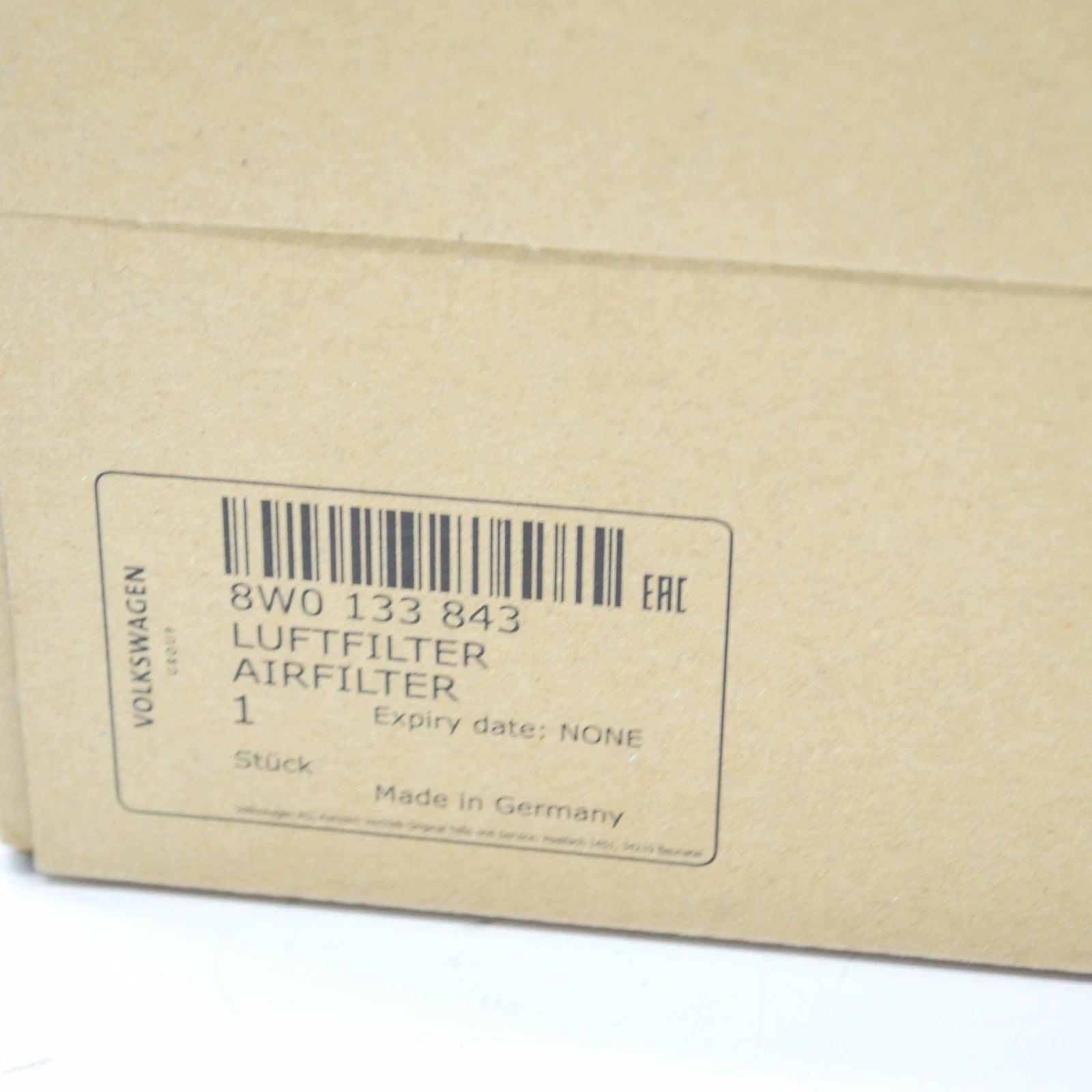 NEW AUDI A4 B9 AIR FILTER ELEMENT 8W0133843