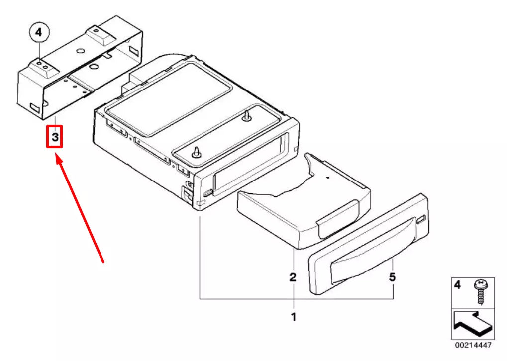 NEW BMW 5 E60 CD CHANGER BRACKET 6909318 65126909318 ORIGINAL