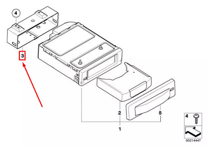 NEW BMW 5 E60 CD CHANGER BRACKET 6909318 65126909318 ORIGINAL