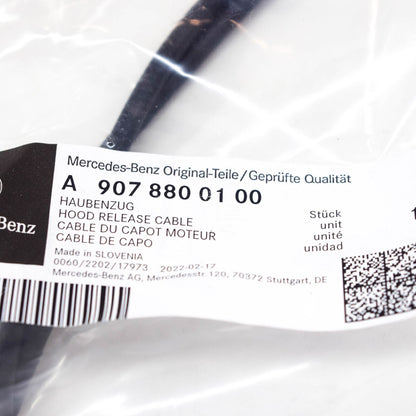 NEW MERCEDES-BENZ SPRINTER 907 ENGINE HOOD RELEASE CABLE A9078800100 ORIGINAL