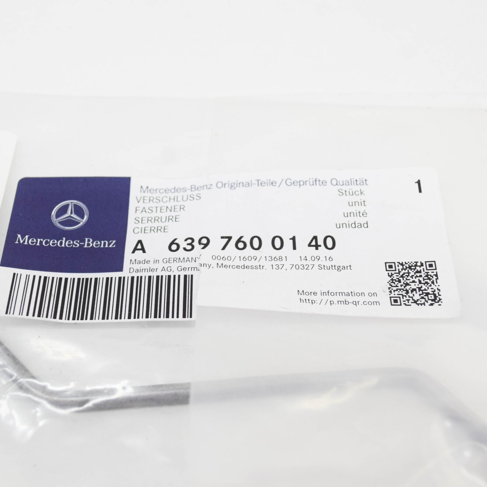 NEW MERCEDES-BENZ VITO W639 FRONT LEFT DOOR CATCH A6397600140 ORIGINAL