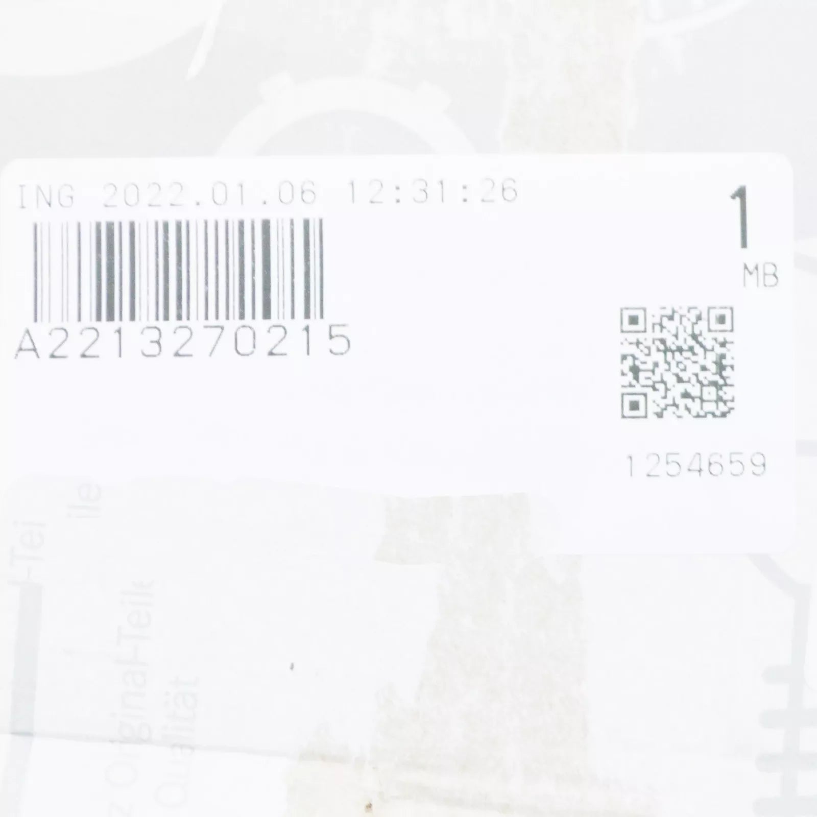 NEW MERCEDES-BENZ S W221 REAR AXLE PRESSURE ACCUMULATOR A2213270215 ORIGINAL