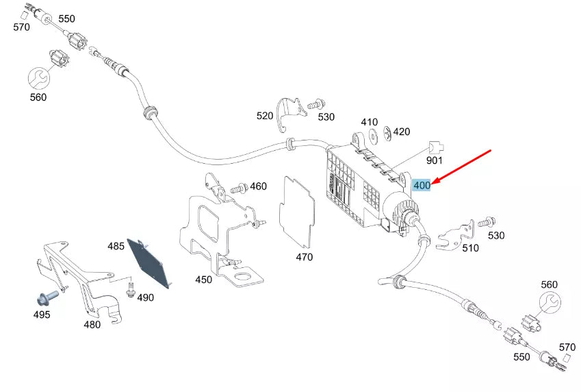 NEW MERCEDES-BENZ VITO W447 PARKING BRAKE ACTUATOR A4479068700 ORIGINAL