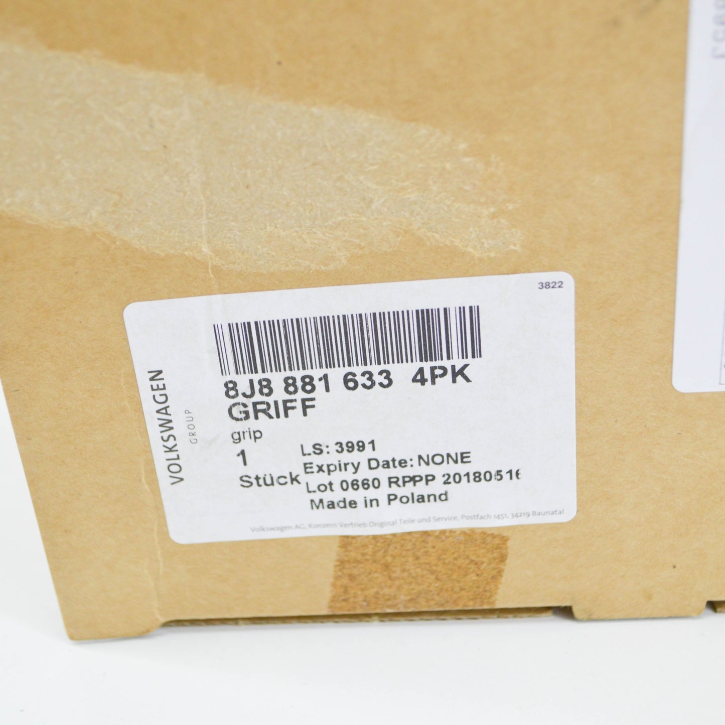 NEW AUDI TT 8J FRONT LEFT SEAT RELEASE LEVER GRIP 8J88816334PK ORIGINAL