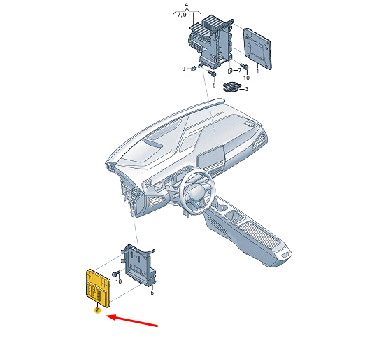 new skoda enyaq iv onboard supply control unit 1ea937089q original