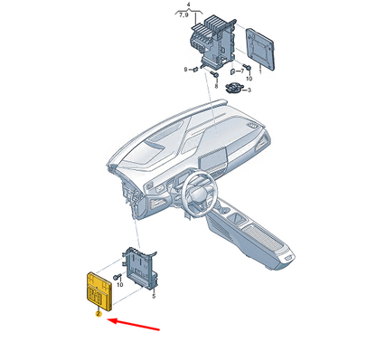 new skoda enyaq iv onboard supply control unit 1ea937089q original