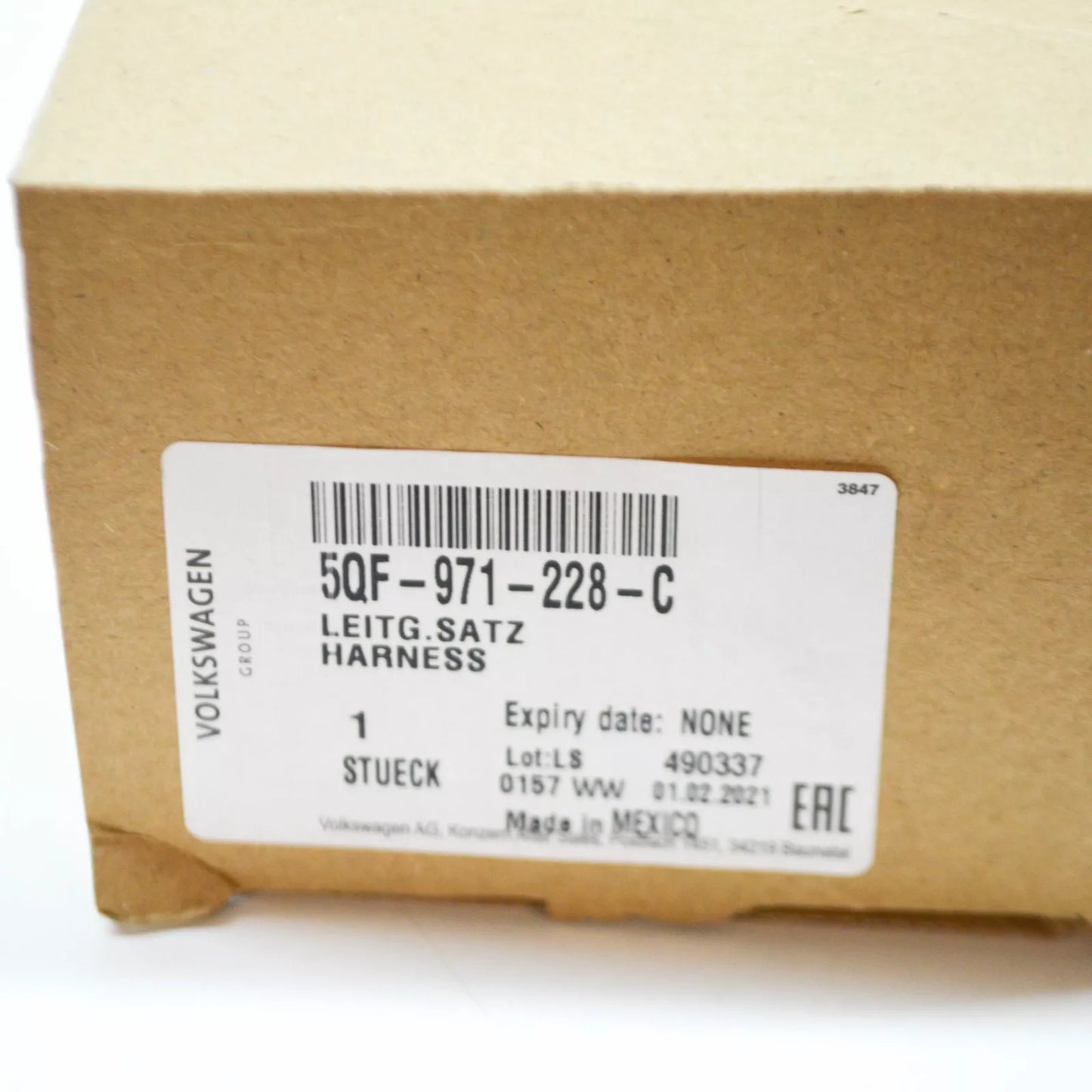 NEW AUDI Q3 F3 POSITIVE BATTERY CABLE HARNESS 5QF971228C