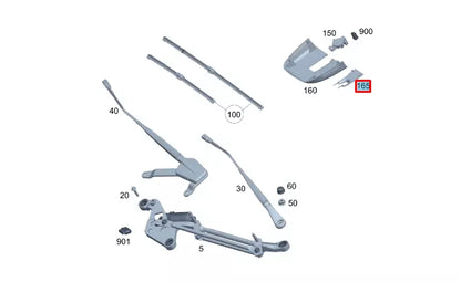 NEW MERCEDES-BENZ VITO W447 RAIN LIGHT SENSOR COVER A44782129009051 ORIGINAL