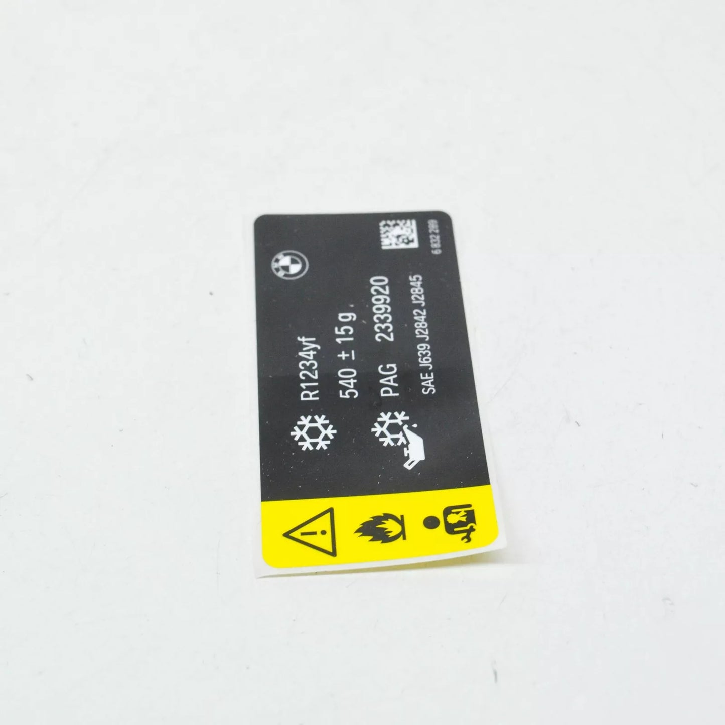 NEW BMW 2 CABRIO F23 COOLANT LABEL 540/-10G 71236832289 6832289 ORIGINAL