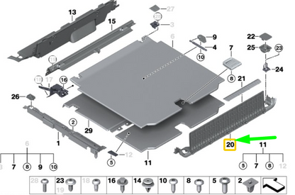new bmw x5 f15 loading sill cover 7377638 51477377638 original