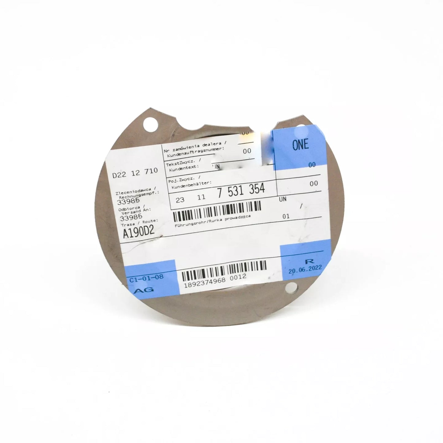 NEW BMW 5 E60 CLUTCH RELEASE BEARING GUIDE SLEEVE 7531354 23117531354 ORIGINAL