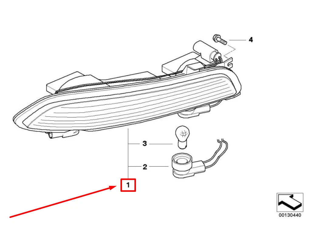 NEW BMW 6 CABRIO E64 REAR RIGHT TAILLIGHT 7841122 63217841122 ORIGINAL