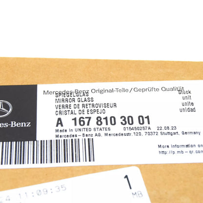 NEW MERCEDES-BENZ GLE W167 FRONT RIGHT DOOR MIRROR GLASS A1678103001 ORIGINAL