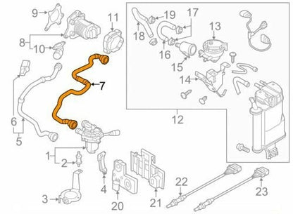 NEW AUDI A3 8V EMISSION OUTLET HOSE 5Q0131149F